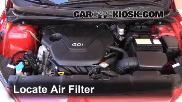 2013 Hyundai Accent GLS 1.6L 4 Cyl. Filtre à air (moteur) Changement